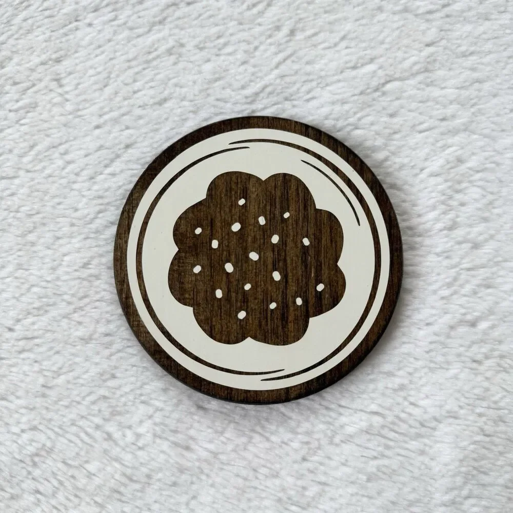 Handmade Wooden Coffee Theme Coasters Set Of 4